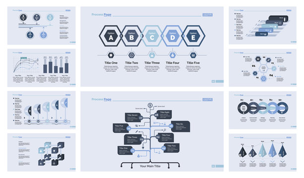 Creative diagram design set