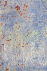 Old rusty metal texture background. A dark shabby rusty old metal texture fence or wall. Abstract banner with copy space.