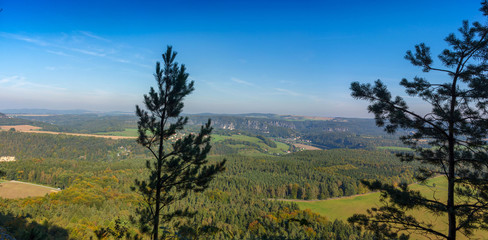 sächsische schweiz deutschland dresden bad schandau wandern panorama landschaft berge