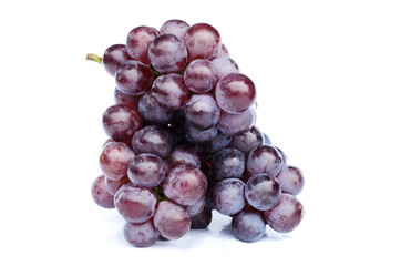 Single Bunch of red grapes fruits - cool fresh