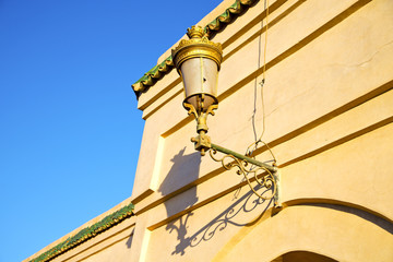 Fototapeta na wymiar street lamp morocco