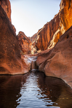 Waterfall In The Red Cliffs Recreation Area