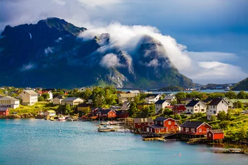 Tissu par mètre Reinefjorden Lofoten is an archipelago in the county of Nordland, Norway.