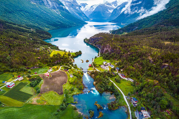 Beautiful Nature Norway aerial photography.