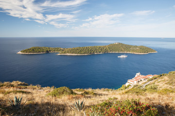 Lokrum Island and nature park near Dubrovnik, Croatia