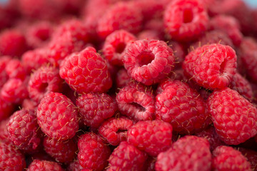 Fresh raspberry close-up