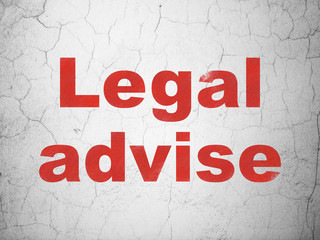 Law concept: Legal Advise on wall background