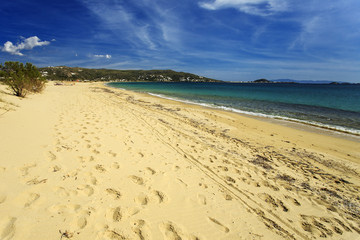 Obraz premium Leerer Strand bei Sonnenschein