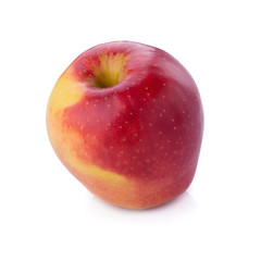 Fresh red apple isolated on white background