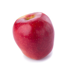 Fresh red apple isolated on white background