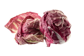 Obraz premium Radicchio, red salad isolated on white background