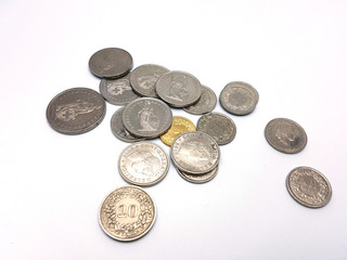 Swiss Franc coins