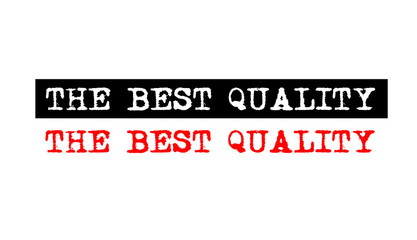 the best quality rubber stamp badge with typewriter set text logo design