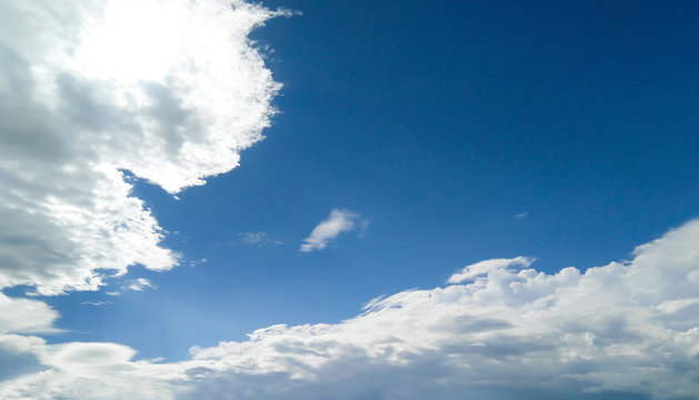 cloud blue sky after raining