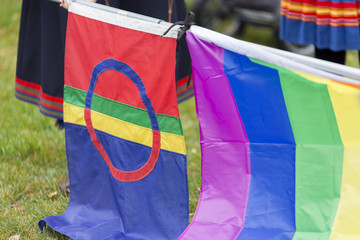 The Sami Flag and the Rainbow Flag