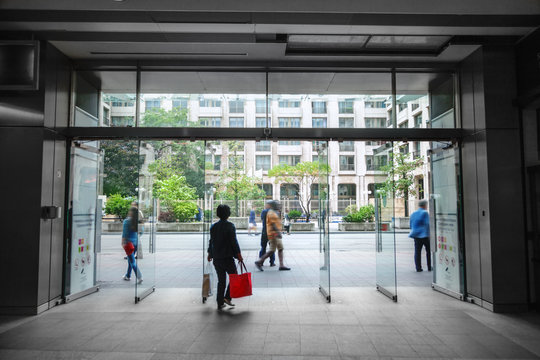 Entrance of the shopping mall