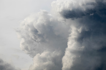 High resolution photo of rain clouds