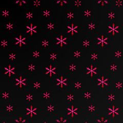 Seamless pattern from snowflakes