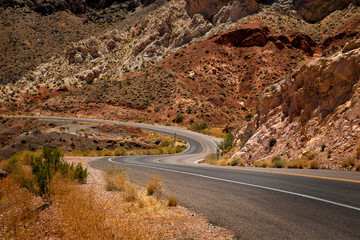 Valley of fire in United States