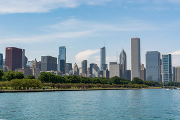 Fototapeta na wymiar Chicago Skyline Cityscape