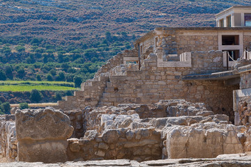 The Minoan civilization of Crete. The Ruins Of The Palace.