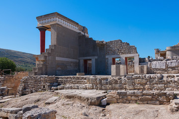 The Minoan civilization of Crete. The Ruins Of The City.