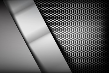 Metallic steel and honeycomb element background texture 007