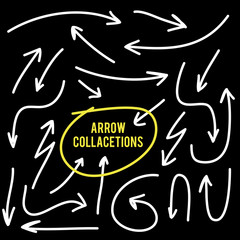 Abstract arrows sets, vector design