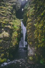 Waterfall near Seljalandsfoss, Iceland