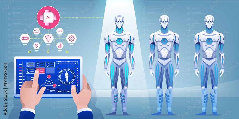 Poster robot assembly line