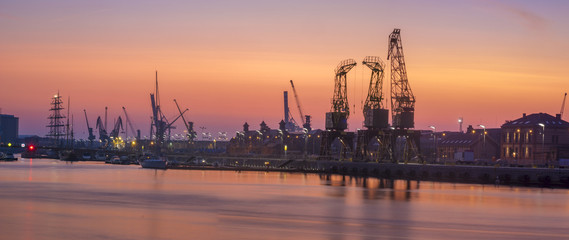 Riverside boulevards in Szczecin, Poland