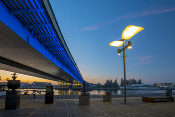 Riverside boulevards in Szczecin, Poland