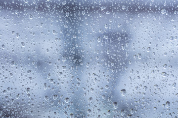 rainy days ,rain drops on windows surface 