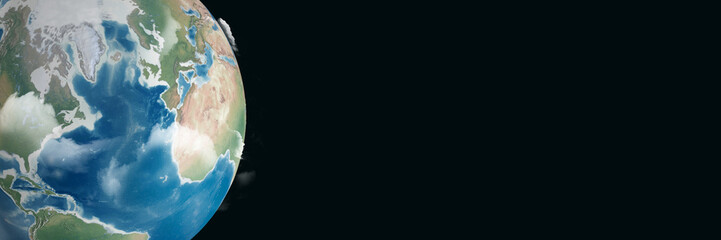 Kosmos -Erde im Weltall Banner 3.1  © Kunstzeug