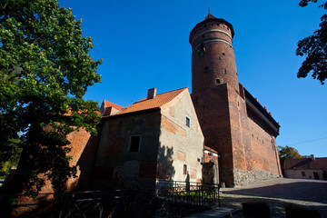 XIV-wieczny gotycki zamek. Jego najsławniejszym lokatorem był Mikołaj Kopernik, Olsztyn, Polska