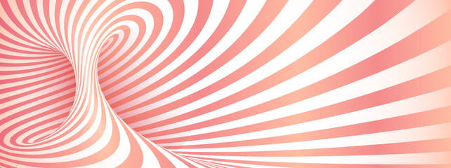 Naklejki  Różowe geometryczne skręcone paski abstrakcyjne tło