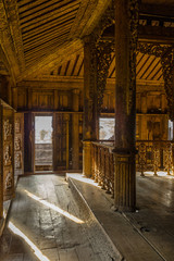 Fototapeta na wymiar Myanmar Mandalay Shwenandaw golden palace monastery