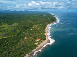 Aerial view on coastline