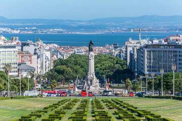 Miradouro Parque Eduardo VII, Lisbon, Portugal.