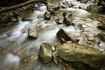 Curak creek in Vrajzi prolaz (Devil's passage) trip place near Skrad in Gorski kotar, Croatia