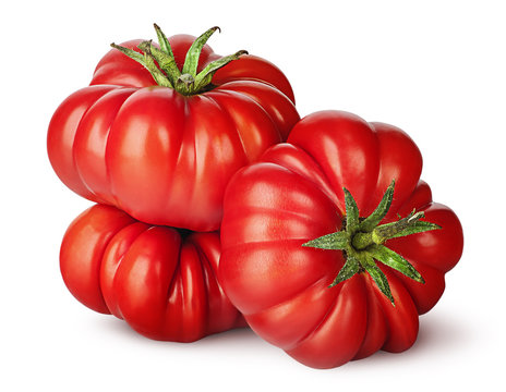 Three tomatoes next to each other