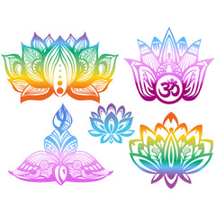 Ornamental color Lotus flowers