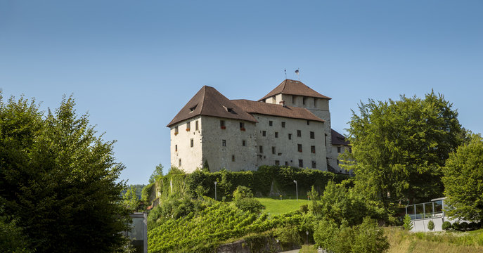 Medieval castle in Bludenz, Austria