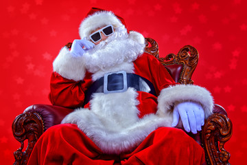 cool DJ Santa