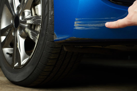 Photo Of Car Scratch Repair Before And After Stock Photo, Picture and  Royalty Free Image. Image 141637905.