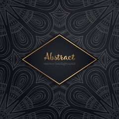 Ethnic floral seamless pattern with mandalas