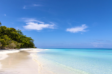Sandy Beach on the island.