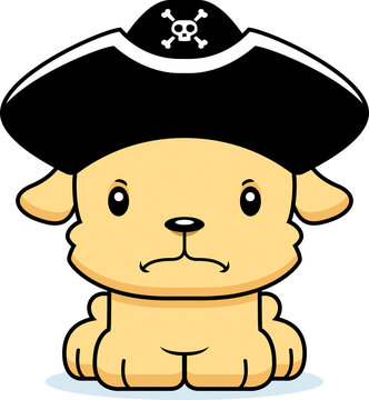 Cartoon Angry Pirate Puppy