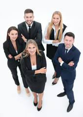 view from the top.professional group of business people.