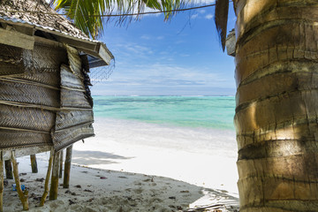 samoan fale bungalow at the beach in samoa savaii lano beach © Libor